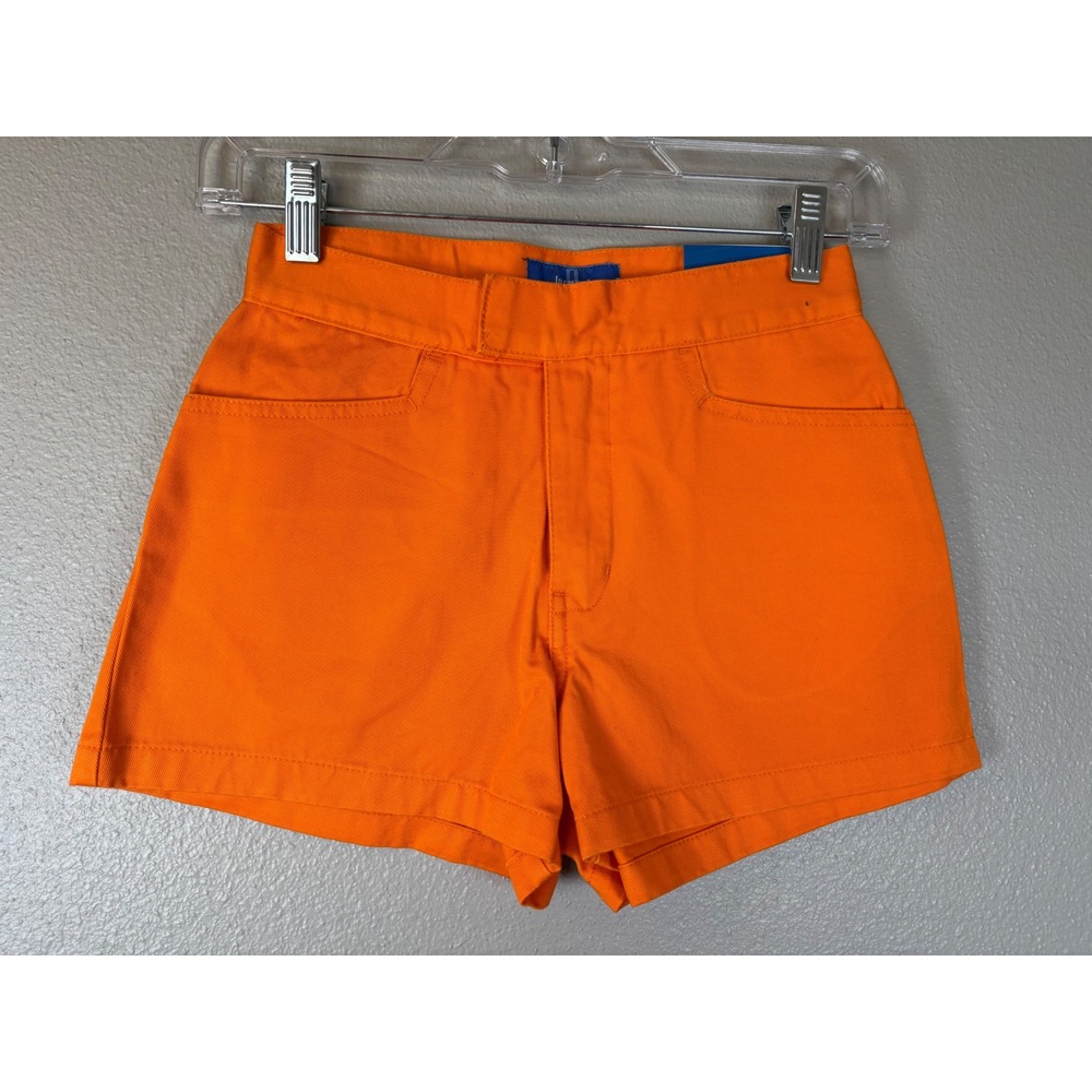 Y2K B.E. Blues Girls Orange Denim Shorts Size 10 NWT Cotton Twill Summer Casual